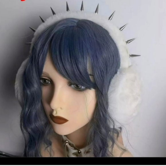 Spiked Plush Earmuffs Foldable - Picture 5 of 6